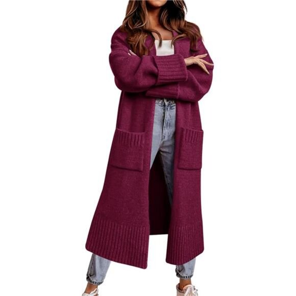 Cardigan Sweaters for Women Plum - Picture 1 of 5